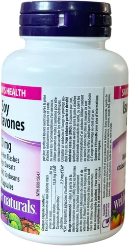 Vista 4 de Webber Naturals Isoflavonas de soja 50 mg 90 cápsulas