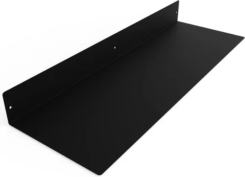 Vista 19 de Estante Flotante Lineal Hecho en EE.UU. - Acero Forjado Fabricado en EE.UU. - Estante Industrial de Metal de Servicio Pesado Montado en Pared