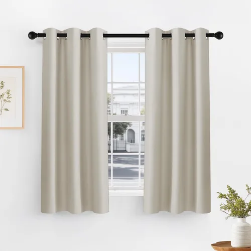 Vista 9 de PONY DANCE Cortinas para Autocaravana de 24 pulgadas de Largo, Cortinas Cortas para Baño y Cocina, Mini Cortinas de Privacidad para Camper