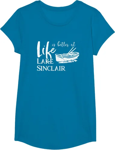 Vista 48 de Life is Better at Lake Sinclair Georgia Camiseta Negro
