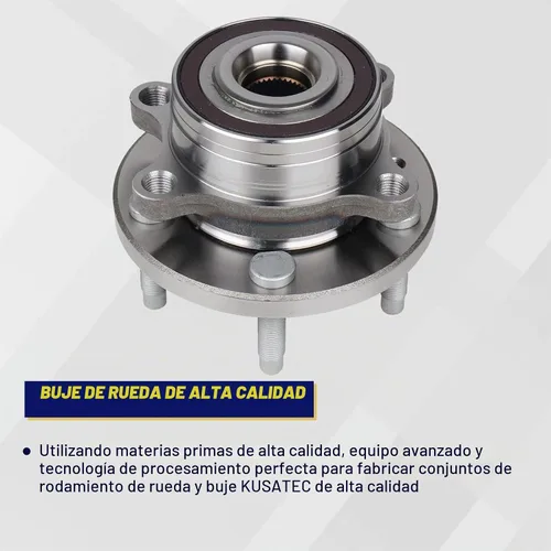 Vista 3 de KUSATEC 512460 Rodamiento de rueda delantera/trasera y conjunto de buje compatible con Ford Explorer 2011-2018, Ford Police Interceptor Utility