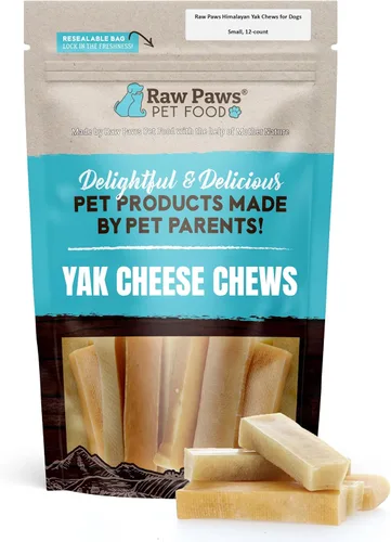 Vista 7 de Raw Paws Himalayan Yak Chews para perros - Masticables pequeños (10 unidades) - Queso de yak