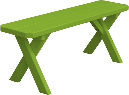 Vista 5 de Furniture Barn USA Pine - Banco cruzado de 2 pies, color negro