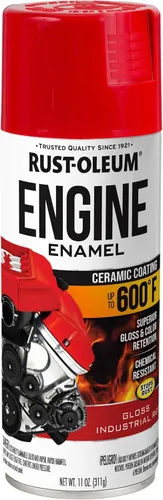 Vista 32 de Rust-Oleum 366428-6PK - Pintura en aerosol de esmalte para motor, 11 onzas, aluminio, (paquete de 6)