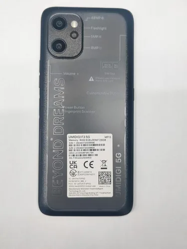 Vista 8 de UMIDIGI Teléfono celular desbloqueado 5G, banda global, AT&T, versión, T-Mobile, Octa-core 8GB RAM+128GB ROM teléfono Android, 6.7 pulgadas HD