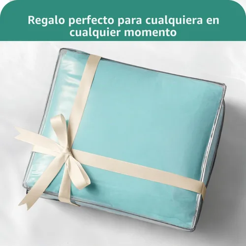 Vista 5 de HOMEIDEAS Sábanas de cama tamaño completo – Juego de 6 piezas (azul aguamarina) – Sábanas de ropa de cama de microfibra cepillada extra suave