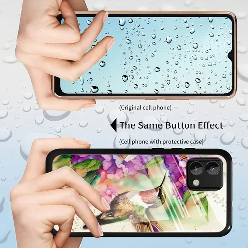 Vista 411 de Funda para Motorola Moto G Stylus 5G 2021 de vidrio templado, funda negra con diseño de mujer negra africana para mujeres y hombres, antiarañazos, a