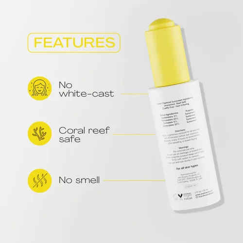 Vista 7 de JESS BEAUTY Protector solar facial Sun Drops SPF 50 Aceite para el cuidado de la piel con Camellia Sinensis y Squalane Cuidado de la piel