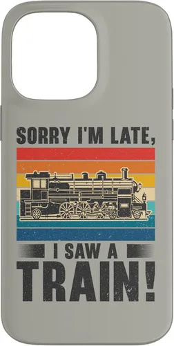 Vista 21 de Funda para iPhone 13 Pro Max Train Railroad Locomotora de tren de vapor para motor Trainspotting