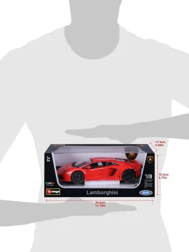 Vista 3 de Bburago Lamborghini LP 700-4 Escala 1:18 Vehículo fundido a troquel (los colores pueden variar)