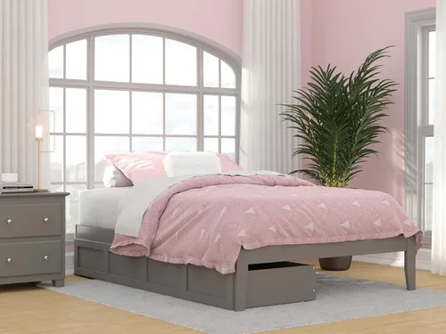 Vista 13 de AFI, Colorado - Cama de plataforma Queen con 2 cajones de almacenamiento, color espresso