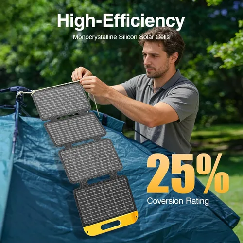 Vista 2 de VTOMAN Panel solar pequeño plegable de 40W