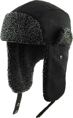 Vista 7 de Wool Blend Aviator Trapper hat Trooper Ear Flaps Ushanka Eskimo Russian Warm Winter Cold 1. Mezcla de lana de oliva