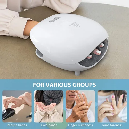 Vista 8 de Comfier Paquete de masajeador de mano de masaje de espalda Cojín de asiento de masaje de tejido profundo, almohadilla de silla de masaje