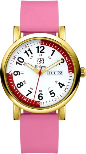 Vista 14 de Blekon Pulsometer Nurse Watch with Secondhand – Scrub Matching Band Colors for Medical Professionals – Super Easy to Read Dial w/Day and Date
