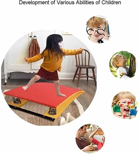 Vista 4 de GRRICEPL Escalera de gimnasia junior, trampolín para niños con 2 resortes para principiantes, para interiores y exteriores, equipo deportivo
