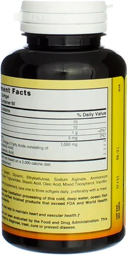 Vista 3 de Nature's Blend Aceite de pescado omega-3 inodoro 60 Sgels