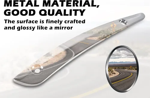 Vista 4 de Moldura de parabrisas lateral cromado para Road Glide 15-23, kit de moldura de parabrisas dividido para Harley Road Glide Ultra FLTRU FLTRX Special