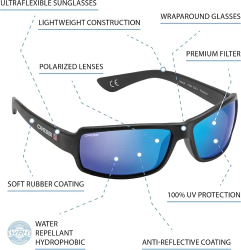 Vista 2 de Cressi Ninja Flexible Sunglasses Polarized UV Protection Lens