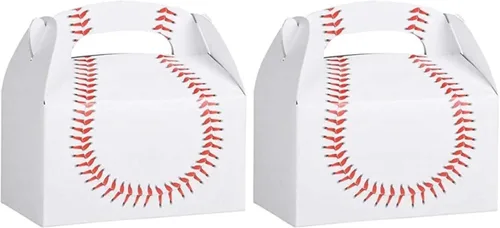 Vista 2 de Cotillones para fiesta de cumpleaños de béisbol, Paquete de 212, Rojo