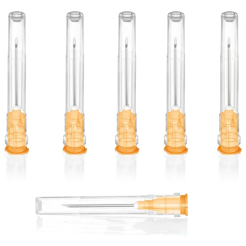 Vista 15 de Paquete de 100 suministros de laboratorio desechables de 18Ga 1 pulg/25mm con envasado sellado individualmente