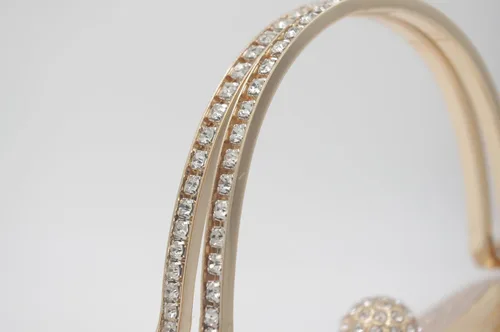 Vista 9 de AIZEXIN Bolsos de mano con purpurina para mujer, bolsos de noche de boda con mango de diamantes de imitación