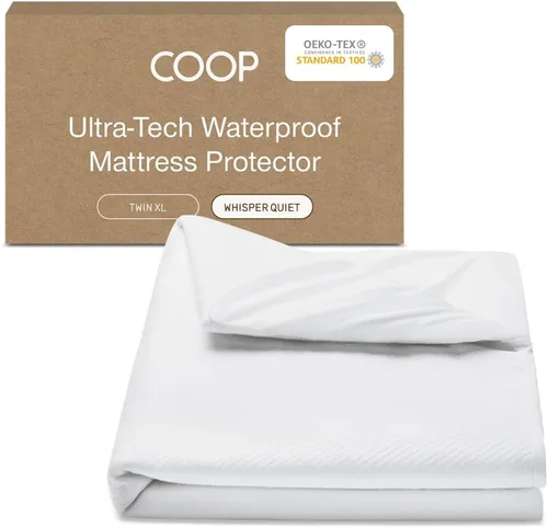 Vista 10 de Coop Home Goods Protector de colchón impermeable ultra fresco, tamaño individual, protector de colchón refrescante, lavable a máquina, funda de cama