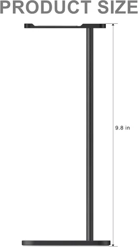 Vista 5 de Soporte para auriculares para escritorio, soporte de auriculares de Negro