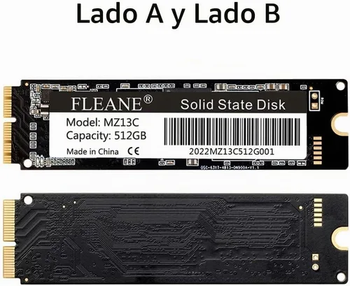 Vista 3 de MZ13C 1TB 1024GB PCIe NVMe SSD compatible con MacBook Air 2013-2017, MacBook Pro 2013-2015, iMac A1418 A1419 2013-2017, Mac mini A1347 2014