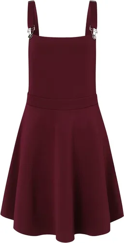 Vista 2 de YOINS Vestidos tipo pinafore para mujer, con tirantes ajustables, plisados, minifalda con tirantes