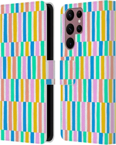 Vista 229 de Head Case Designs Officially Licensed Ninola Brushstrokes Multi Colorful Leather Wallet Case Compatible with Samsung Galaxy A07 4G