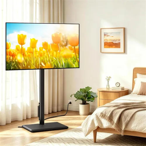 Vista 6 de TVON Soporte universal para TV de piso con soporte para la mayoría de Negro