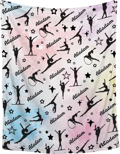 Vista 11 de Manta de Bebé Personalizada Danza Manta Personalizada con Nombre Manta Suave de Franela para Niños Niñas Niños Pequeños Bebés Niños Recién Nacidos