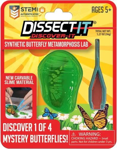 Vista 7 de Discover-It Kit de disección para niños, kit de laboratorio científico de ámbar sintético para aprender sobre insectos, juguetes científicos
