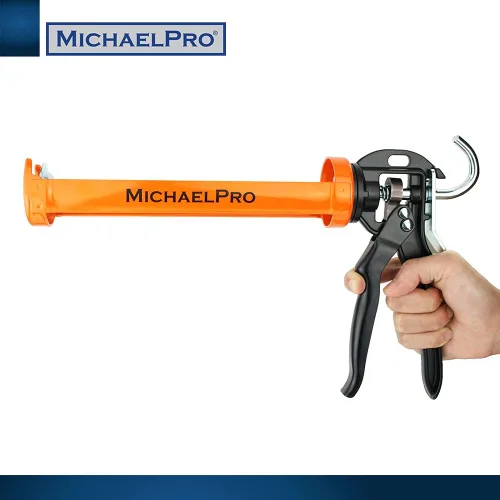 Vista 5 de MichaelPro MP013005 Pistola de calafateo profesional sin goteo con relación de empuje 12:1, pistola de calafateo antigoteo de 10 onzas, pistola