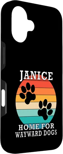 Vista 3 de Janice Home for Wayward Dogs Family Name Case for iPhone 16
