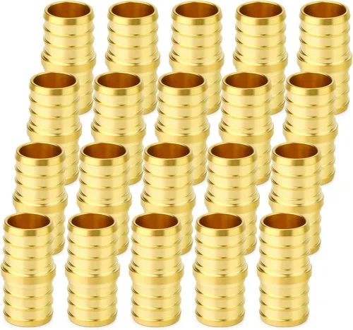 Vista 25 de GASHER 10 piezas sin plomo latón 1 "acoplamiento Pex, accesorios Pex de 1 pulgada para tubería Pex