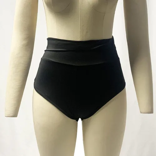 Vista 3 de Women Retro Solid Silk High Waisted Scrunch Butt Lifting Booty Shorts Hot Pants