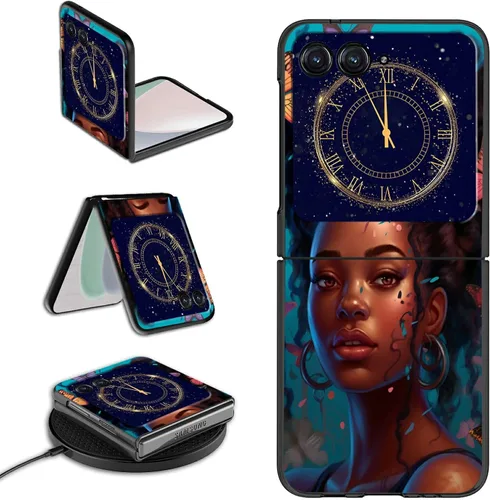 Vista 10 de Rossy Funda para Motorola RAZR 5G, para Moto RAZR 5G, funda delgada y ligera de policarbonato duro a prueba de golpes para Motorola Moto RAZR 5G