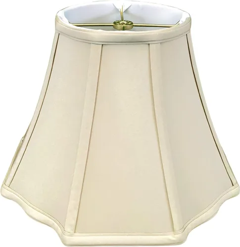 Vista 9 de Royal Designs, Inc. Pantalla de lámpara de esquina exterior con base acampanada y festón, BS-701-12AGL, Dorado Antiguo, 6.5 x 12 x 9.25 pulgadas