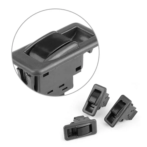 Vista 5 de Interruptor eléctrico de ventana para Pajero Montero 1990-2003, juego de botones de control maestro ABS negro, MR753373, 6.9 x 2.2 x 2.8 pulgadas