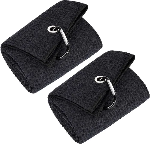 Vista 18 de Mile High Life Toalla de golf premium de tejido de gofre, 16 x 24 pulgadas, extra absorbente y de secado rápido, microfibra ultrasuave, clip