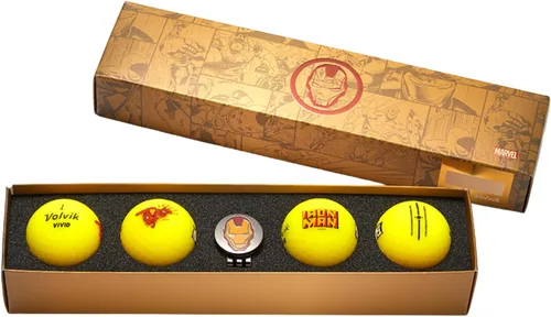 Vista 6 de Volvik Vivid Marvel Golf Ball Gift Sets (4 Pack)