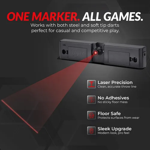 Vista 4 de Viper Laser Throw Line Markers – Battery-Operated Precision Oche Lights in Multiple Styles Negro