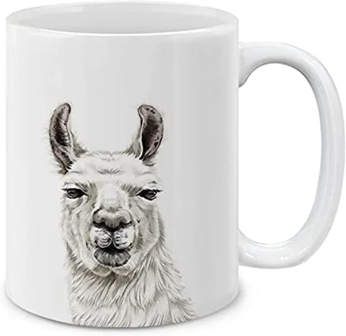 Vista 17 de MUGBREW Taza de té de cerámica linda de alpaca de 11 oz