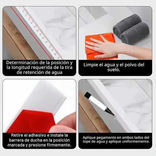 Vista 8 de Moldeado flexible de un cuarto de redondo, mini moldura de goma para despegar y pegar (59 pulgadas)