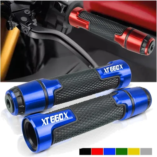Vista 3 de Para Yamaha XT660 XT660R XT660X Tenere XT 660 2004-2011 7/8 '' Tapas de manillar de motocicleta/Agarraderas CNC 22MM