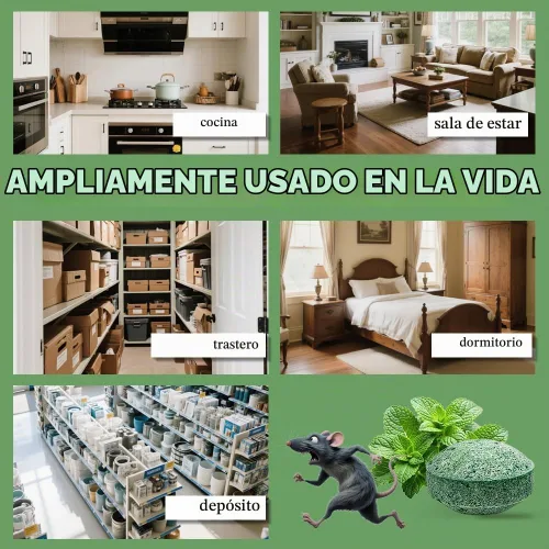 Vista 7 de Repelente de ratones de roedor, aceite de menta para repeler ratones y ratas, ingredientes naturales, bolas repelentes de ratas, repelente