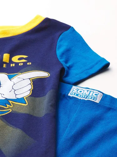 Vista 3 de Sonic The Hedgehog Pijama de algodón de 4 piezas para niños