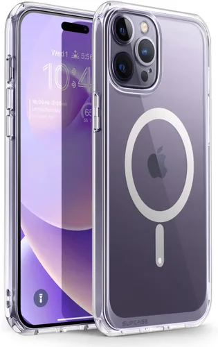 Vista 26 de SUPCASE Funda para iPhone 13 Pro (Unicorn Beetle Mag), [Compatible con MagSafe] [Protección de Grado Militar] Funda Protectora Delgada Transparente